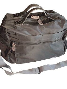 Kenzo Black Nylon Duffel with Removable Strap